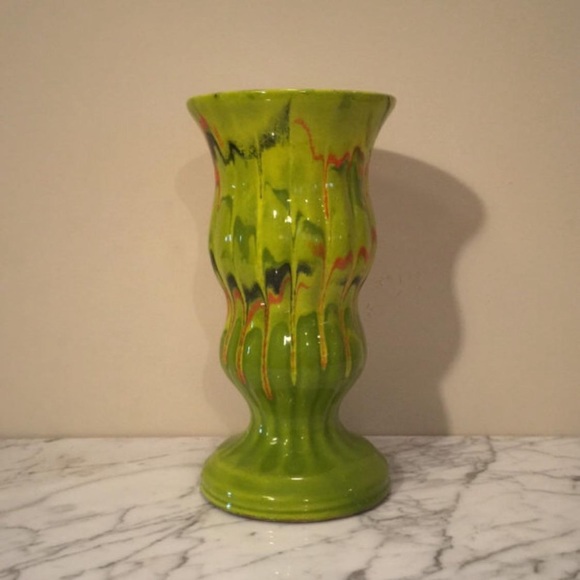CFP California Pottery Drip Vase, Mid Century - Picture 2 of 4